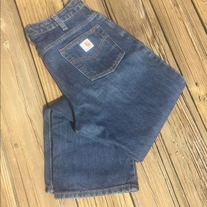 Carhartt 10x30 high waist indigo wash jeans